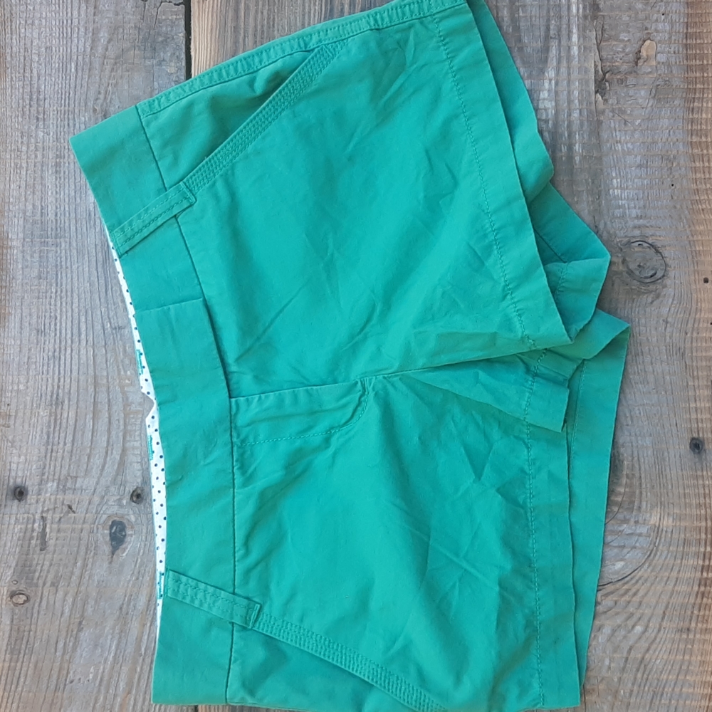 J.Crew green shorts, size 6